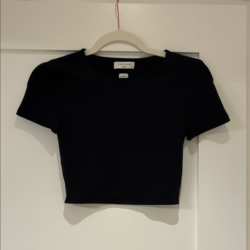 Aritzia Black Crop Top